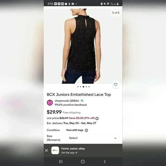 ☆☆☆BCX embellished junior top - Picture 3 of 10